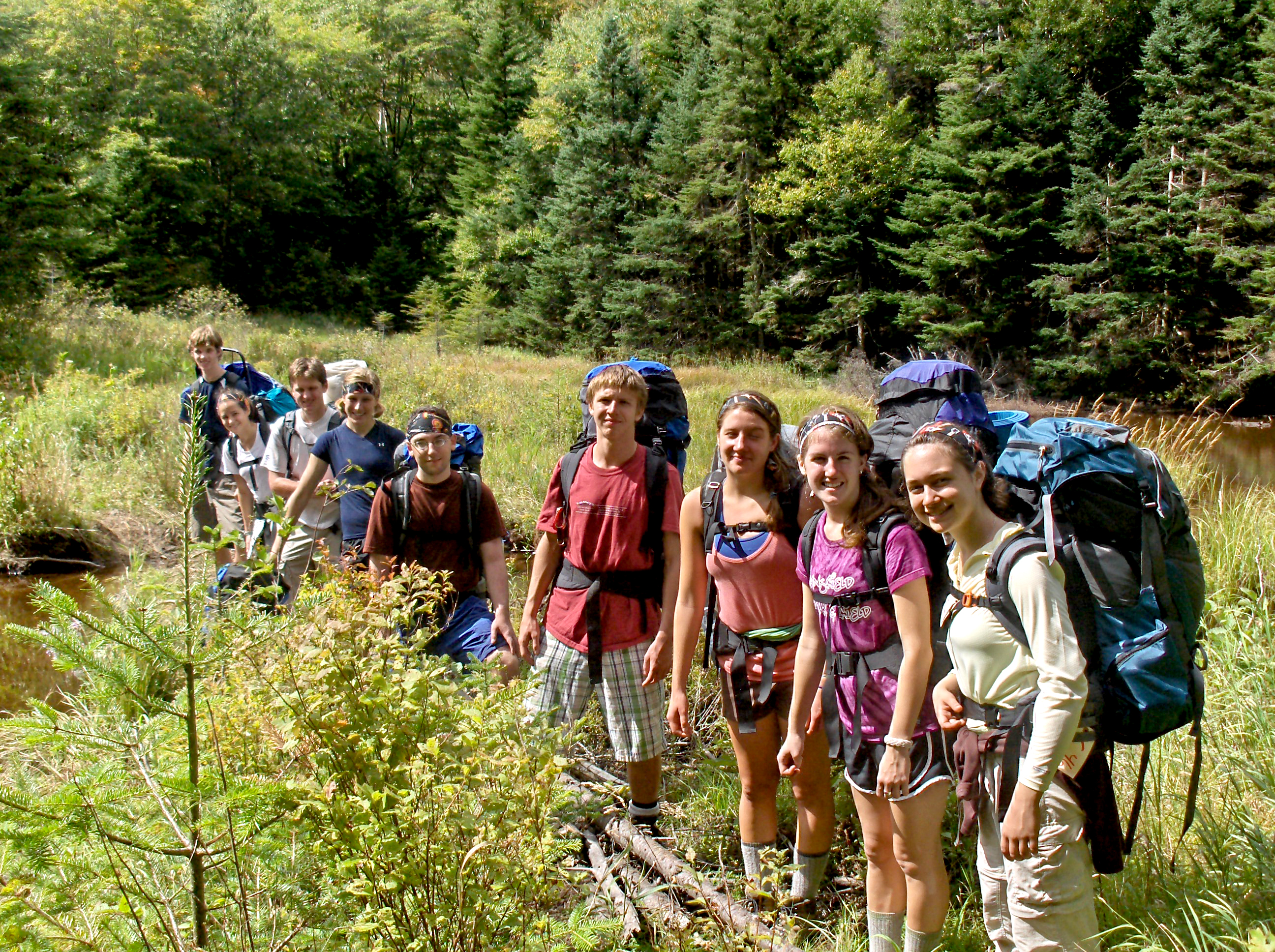 First year students on their DOC Hiking Trip