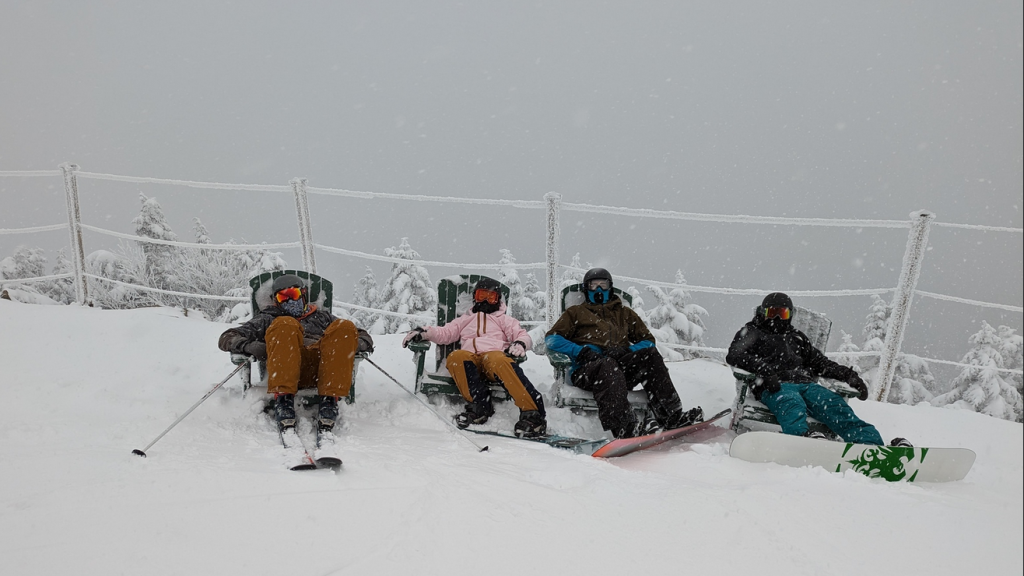 Snowboard club students.
